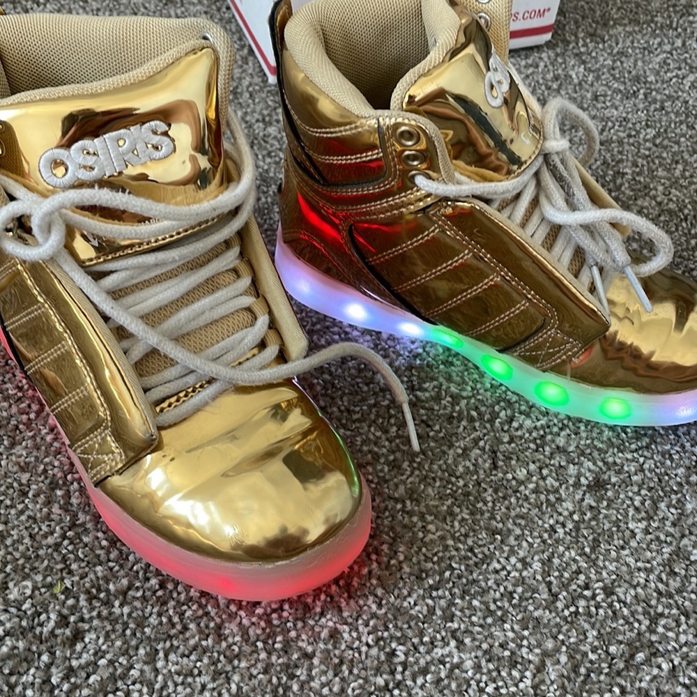 GOLD - OSIRIS High Tops Sneakers Skyrise Lights Up Golden